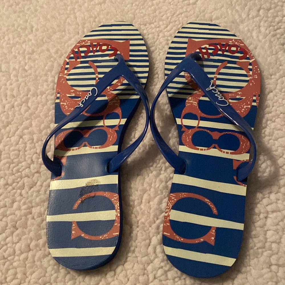 Coach flip flops